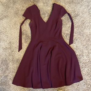 B. Darlin purple dress, size 9/10, tied in the back, little above knee length
